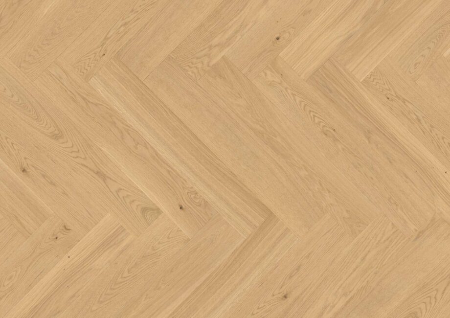 Herringbone Flooring Bauwerk Vectorpark Oak Crema 14 B-Protect brushed