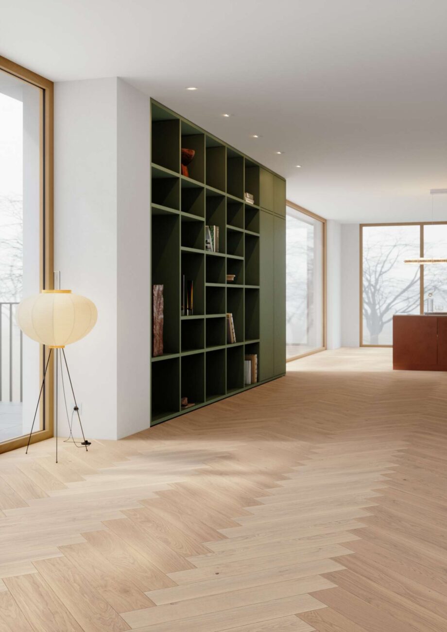 Herringbone Flooring Bauwerk Vectorpark Oak Farina 24 oiled brushed – 4