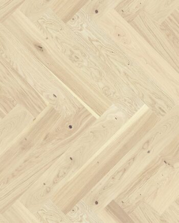 Herringbone flooring oak natural beveled white matt lacquer 110mm