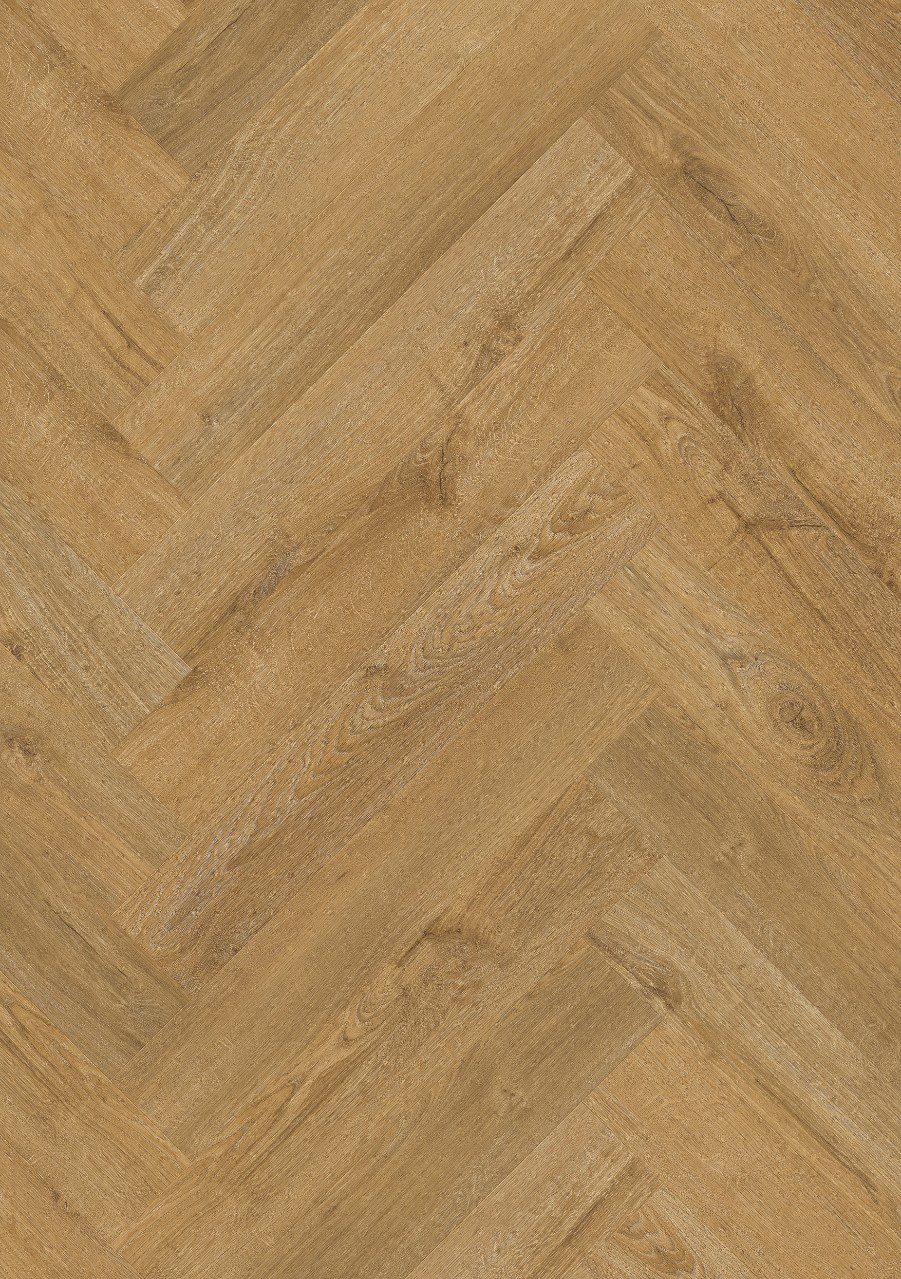 Herringbone LVT floor Quick-Step Pristine Fall Oak Honey