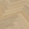 Herringbone parquet Meister Lindura Classic Alabaster Oak, brushed, ultra matt lacquered