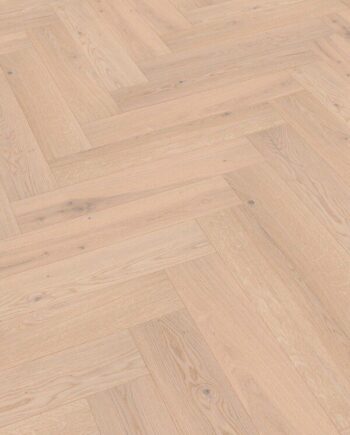 Herringbone parquet Meister PS500 Authentic off-white oak brushed, matt lacquered