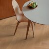 Herringbone parquet Oak, 4 sides beveled, brushed, matt lacquered