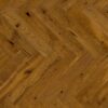 Herringbone parquet oak beveled brown matt lacquer 110mm