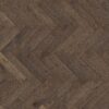 Herringbone parquet oak, Tarkett, Segno Oak Old Brown, brushed, beveled, hardwax oil, left modular