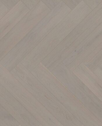 Herringbone Parquet Oak ter Hürne Grey, brushed, bevelled, extra matt lacquer