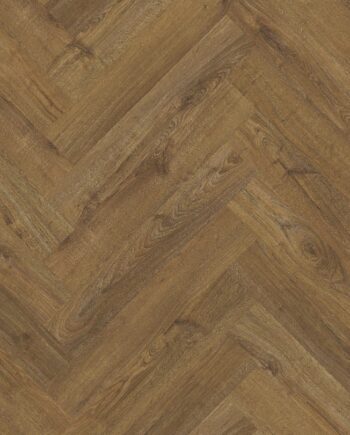 Herringbone Vinyl floor LVT Quick-Step Pristine Fall Oak Brown
