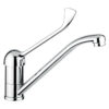 Kitchen mixer Emmevi Giglio 8007 with swivel spout, chrome, long lever Kitchen mixer Emmevi Giglio 8007 with swivel spout