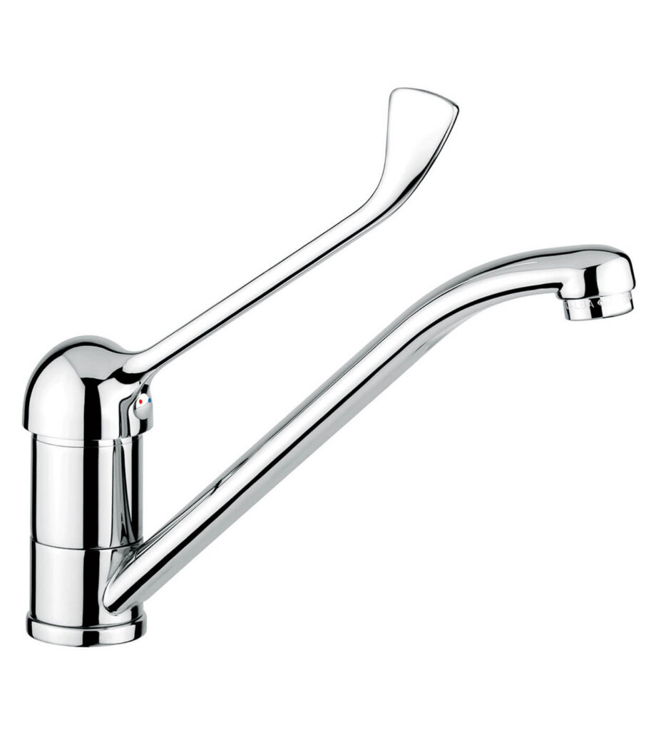 Kitchen mixer Emmevi Giglio 8007 with swivel spout, chrome, long lever Kitchen mixer Emmevi Giglio 8007 with swivel spout