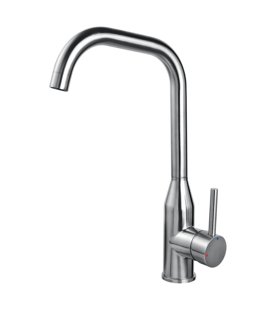 Kitchen mixer Emmevi Piper 45175INES with swivel spout, stainless steel Kitchen mixer Emmevi Piper 45175INES with swivel spout