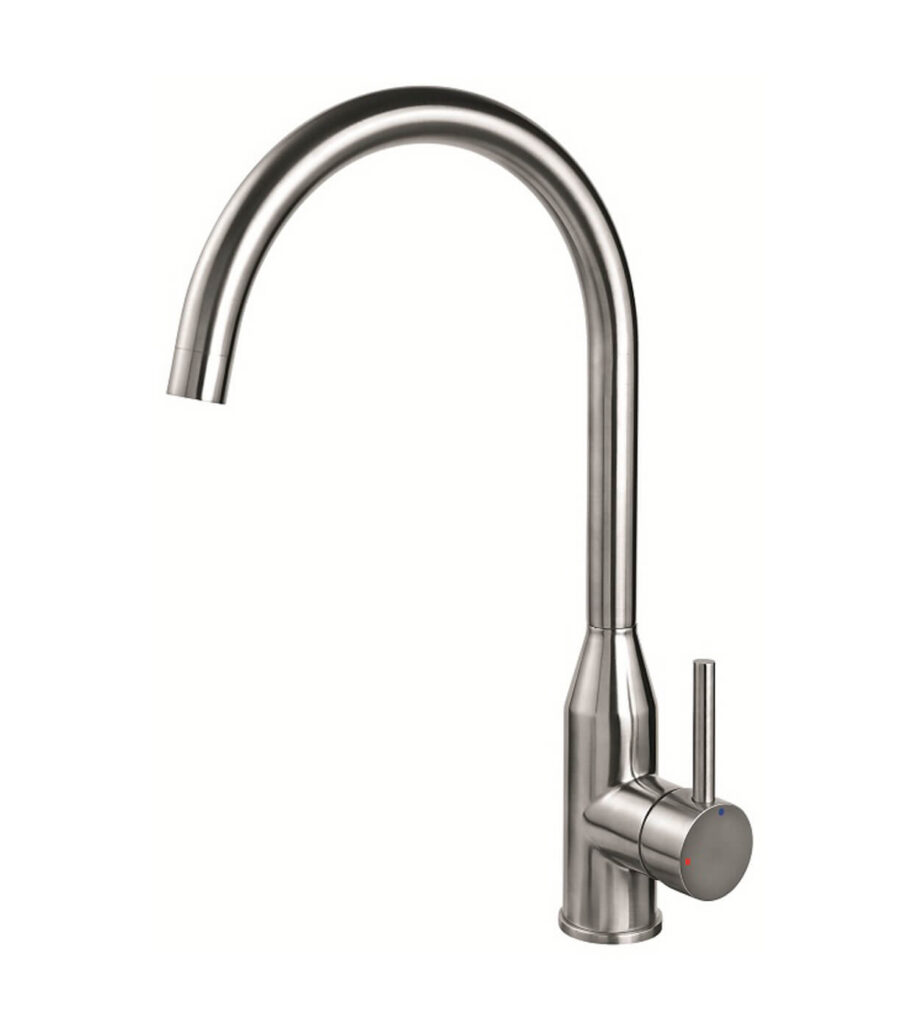 Kitchen mixer Emmevi Piper 45177INES with swivel spout, stainless steel Kitchen mixer Emmevi Piper 45177INES with swivel spout