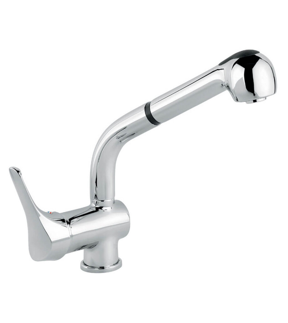 Kitchen mixer Emmevi Zeus 3066Z with pull-out spray, chrome Kitchen mixer Emmevi Zeus 3066Z with pull-out spray