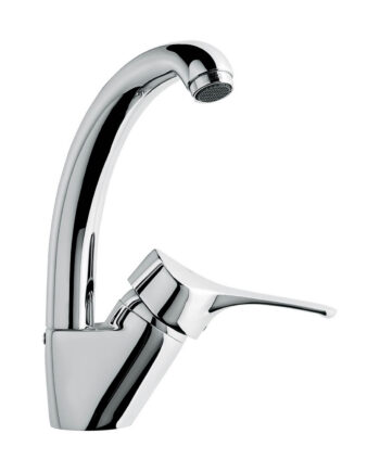 Kitchen mixer Emmevi Zeus 3087ZCC with short swivel spout