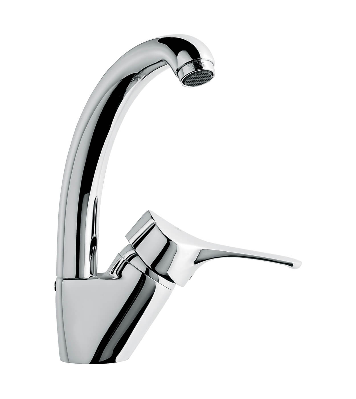 Kitchen mixer Emmevi Zeus 3087ZCC with short swivel spout