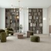 Stone-effect porcelain floor tile Tau Caribbean Ivory, ivory, rectified – view 2 Stone-effect matt porcelain floor tile Tau Caribbean Ivory, 60x60 cm, 9 mm, ivory, rectified – 2