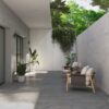Stone-effect porcelain floor tile Tau Caribbean grey, rectified – view 2 Stone-effect matt porcelain floor tile Tau Caribbean Silver, 60x60 cm, 9 mm, silver grey, rectified – 3
