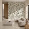 Stone-effect tile Tau Campaspero Linen, linen beige – view 2 Stone-effect soft matt porcelain floor tile Tau Campaspero Soft Linen, 100x100 cm, linen beige, rectified – 2