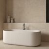 Stone-effect outdoor paving tile Tau Campaspero Sand, 60x60 cm, 20 mm, sand beige, R11, rectified – 3