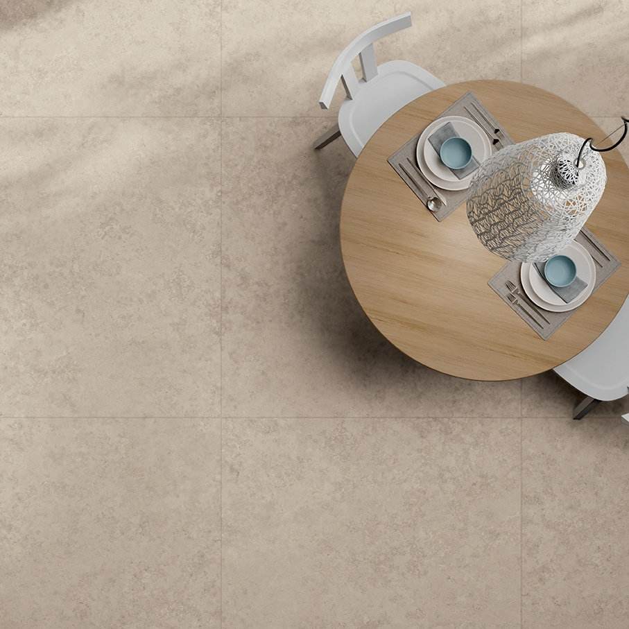 Stone effect outdoor porcelain tile ABK Poetry Stone Reloaded Jura Sand, 120x120 cm, 20 mm, outdoor, slip-resistant R11 – 3