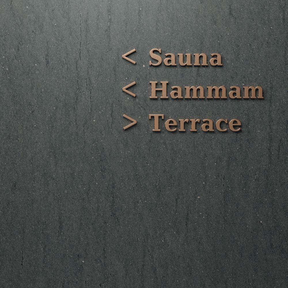 Stone effect large porcelain slab ABK Poetry Stone Reloaded Basaltina Dark, 120x280 cm, 6 mm, natural matt P.tech, slip-resistant R10 – 3