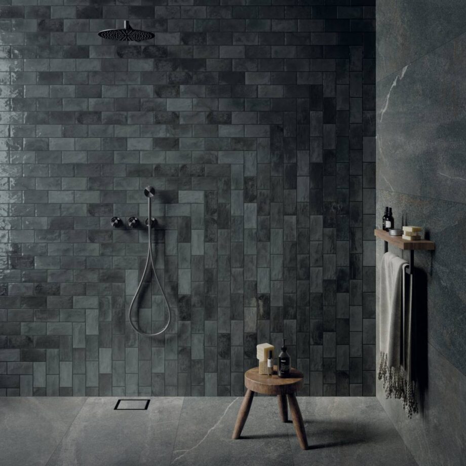 Stone effect porcelain floor tile ABK Poetry Stone Piase Smoke, 8.5 slip-resistant – view 4 Stone effect porcelain floor tile ABK Poetry Stone Piase Smoke, 60x120 cm, 8.5 mm, natural matt, slip-resistant R10 – 4
