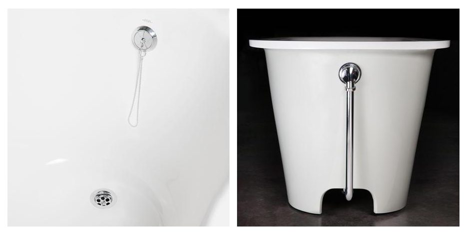 Built-in Bath PAA VARIO M 160x75 cm, Cast Stone – 10