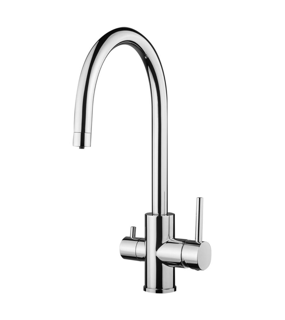 3-way kitchen mixer Emmevi Piper 45129 for drinking water filter, chrome 3-way kitchen mixer Emmevi Piper 45129 for drinking water filter