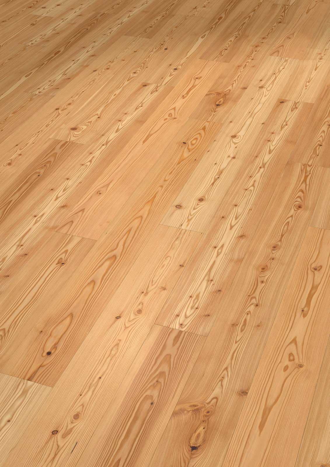 Larch parquet Thede & Witte Boston, knotty, brushed, oiled, 1-strip, 1860 x 189 x 15 mm