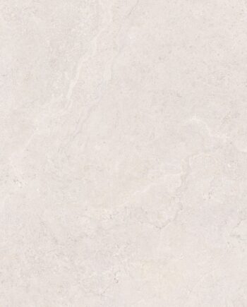 Large-format thin stone-effect porcelain slab Tau Dorset White, 160x160 cm, 7.8 mm, white, rectified