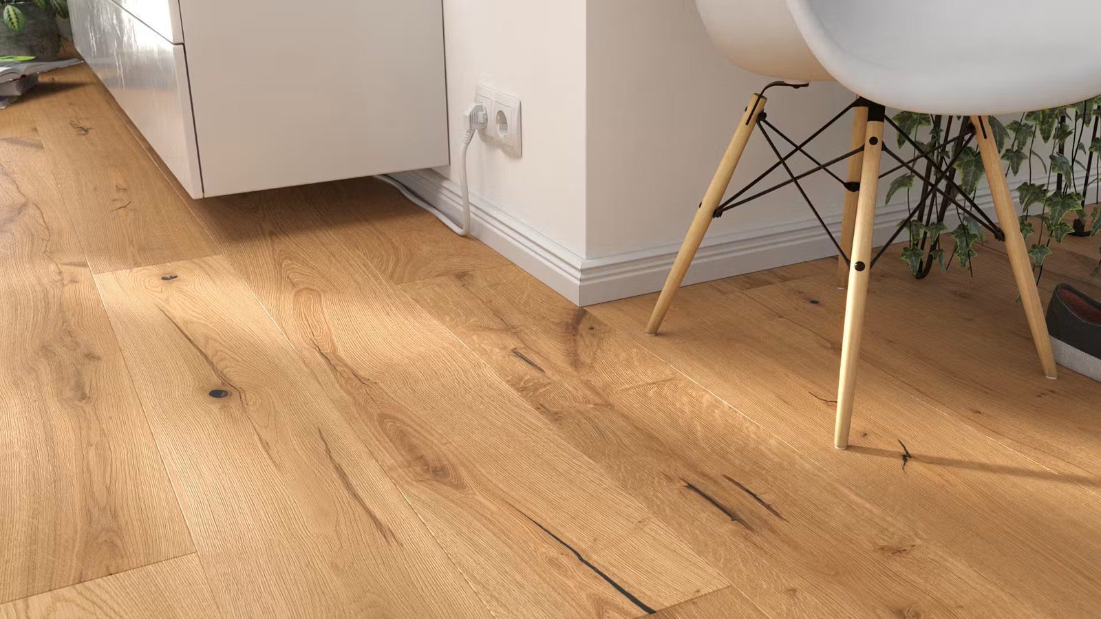 Parquet Floor Oak Markant 1-strip bevelled brushed oiled – 4