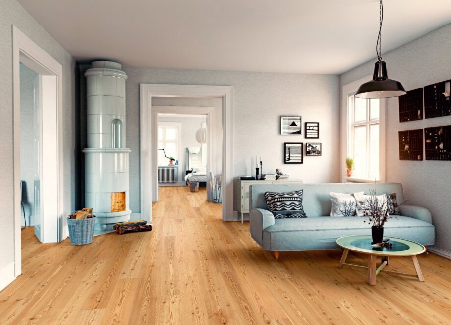 Larch parquet Thede & Witte Boston, knotty, brushed, oiled, 1-strip, 1860 x 189 x 15 mm – view 2 Larch parquet Thede & Witte Boston, knotty, brushed, oiled, 1-strip, 1860 x 189 x 15 mm – 2