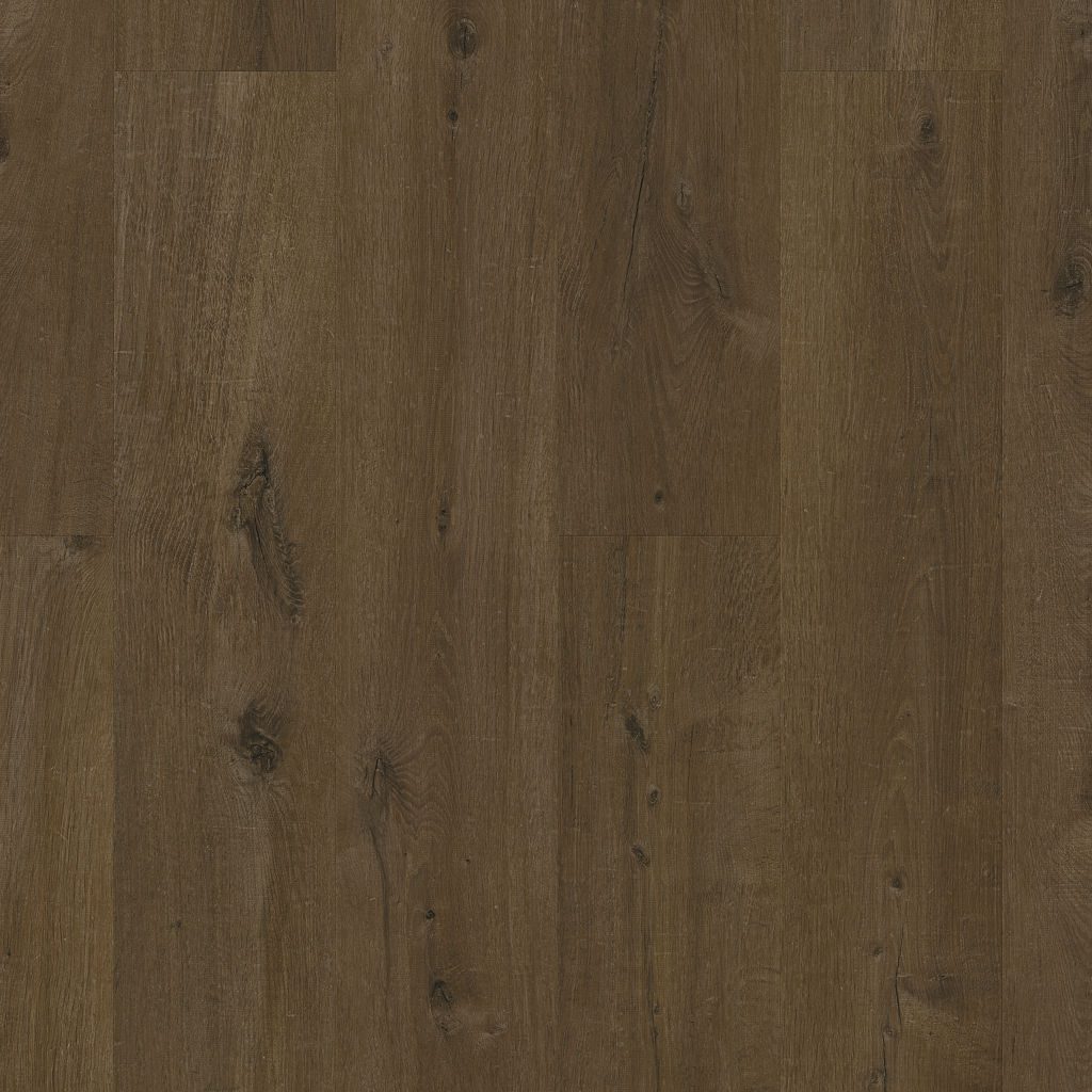 LVT flooring Quick-Step Fuse Linen Oak Dark Brown, glue-down, 2.5mm