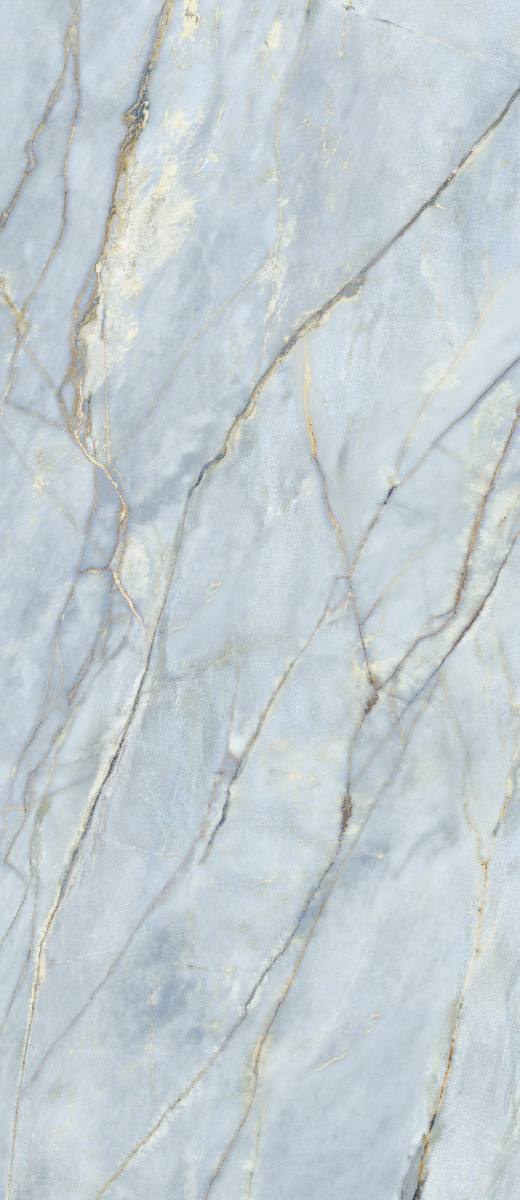 Marble effect large porcelain slab ABK Sensi Nuance Deep River, 120x280 cm, 6 mm, polished 3D textured (lux 3D)