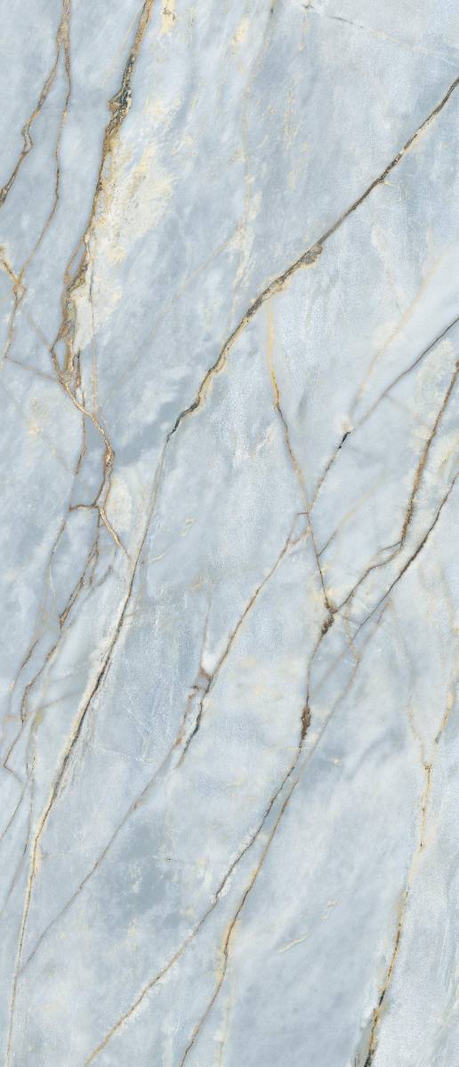 Marble effect large porcelain slab ABK Sensi Nuance Deep River bookmatch B, 120x280 cm, 6 mm, polished 3D textured (lux 3D)