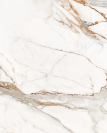 Marble-effect matt porcelain floor tile Calacatta White, 60x120 cm, 8 mm, white