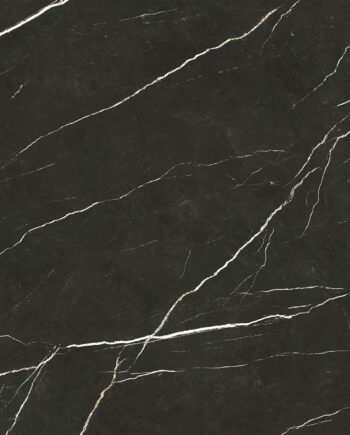 Marble-effect matt porcelain floor tile Tau Elite Black, 120x120 cm, 9 mm, black, R10, rectified