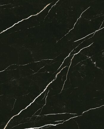 Marble-effect matt porcelain floor tile Tau Elite Black, 90x180 cm, 11 mm, black, R10, rectified