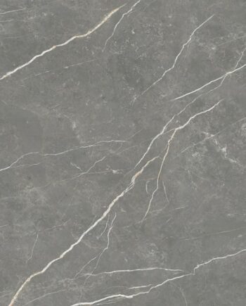 Marble-effect matt porcelain floor tile Tau Elite Graphite, 90x180 cm, 11 mm, graphite grey, R10, rectified