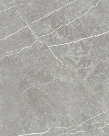 Marble-effect matt porcelain floor tile Tau Elite Gray, 60x120 cm, 10.5 mm, grey, R10, rectified