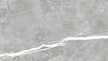 Marble-effect polished porcelain floor tile Tau Elite Gray Pol, 15x120 cm, grey, rectified