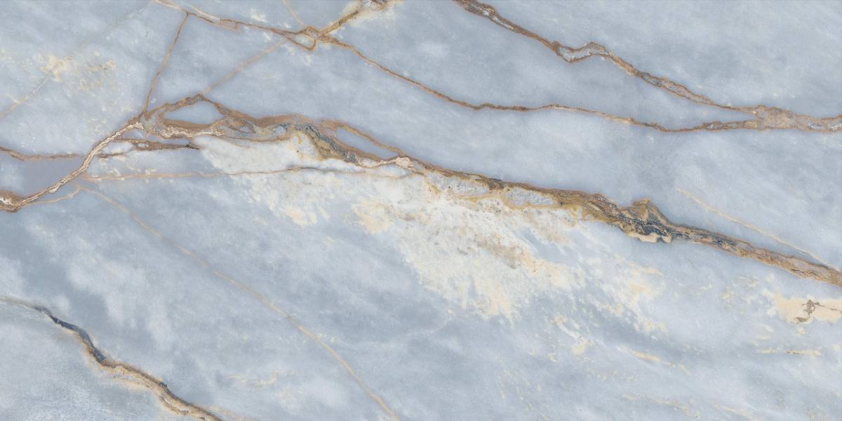 Marble effect porcelain tiles ABK Sensi Nuance Deep River, 60x120 cm, 8.5 mm, natural matt, slip-resistant R10