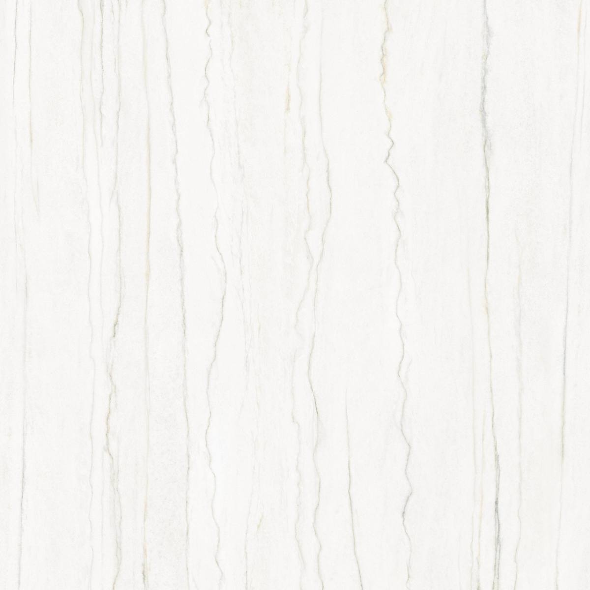 Marble effect porcelain tiles ABK Sensi Nuance White Macaubas, 120x120 cm, 8.5 mm, natural matt, slip-resistant R10