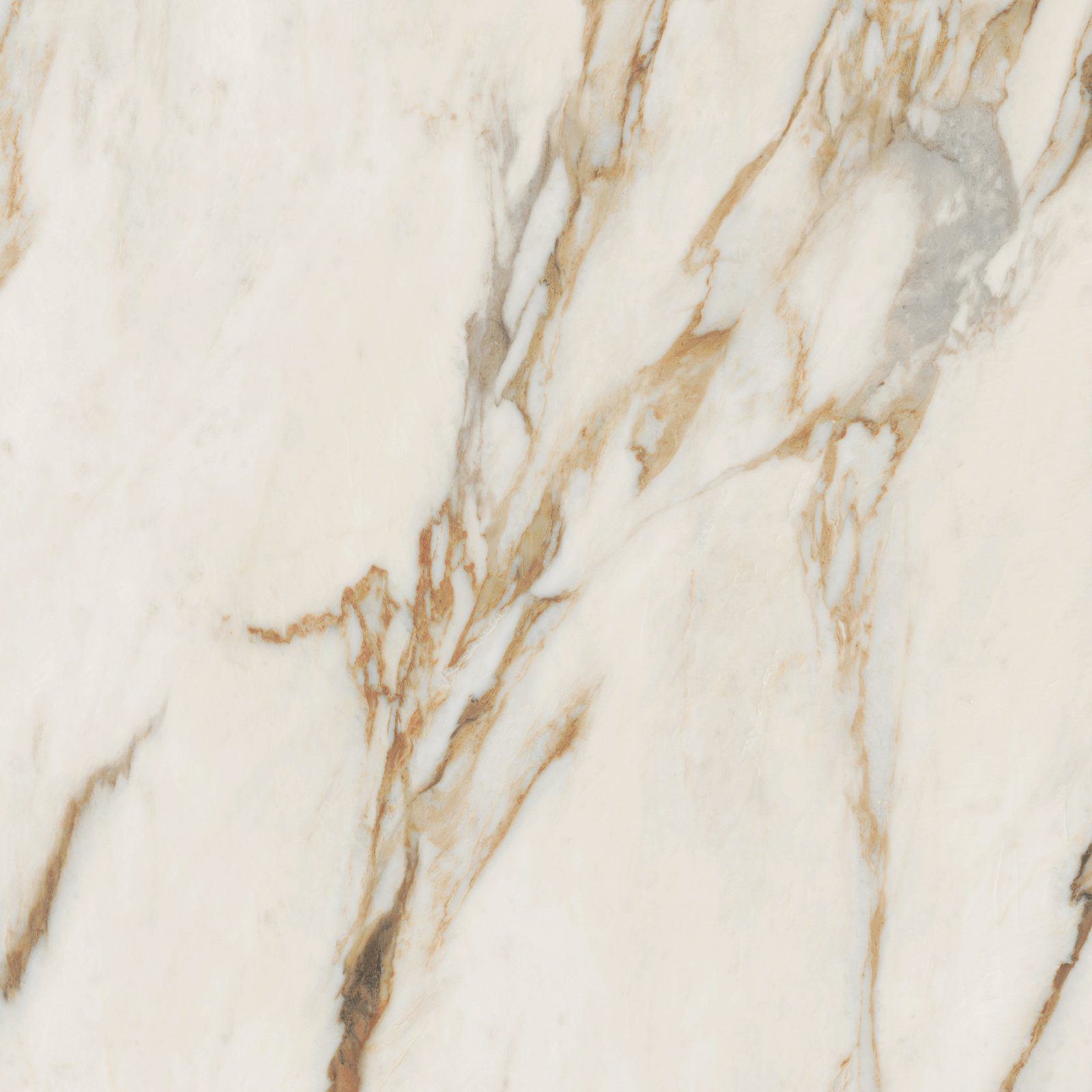 Marble effect porcelain tiles ABK Sensi Signoria Calacatta Vena Oro, 120x120 cm, 8.5 mm, polished (lux)