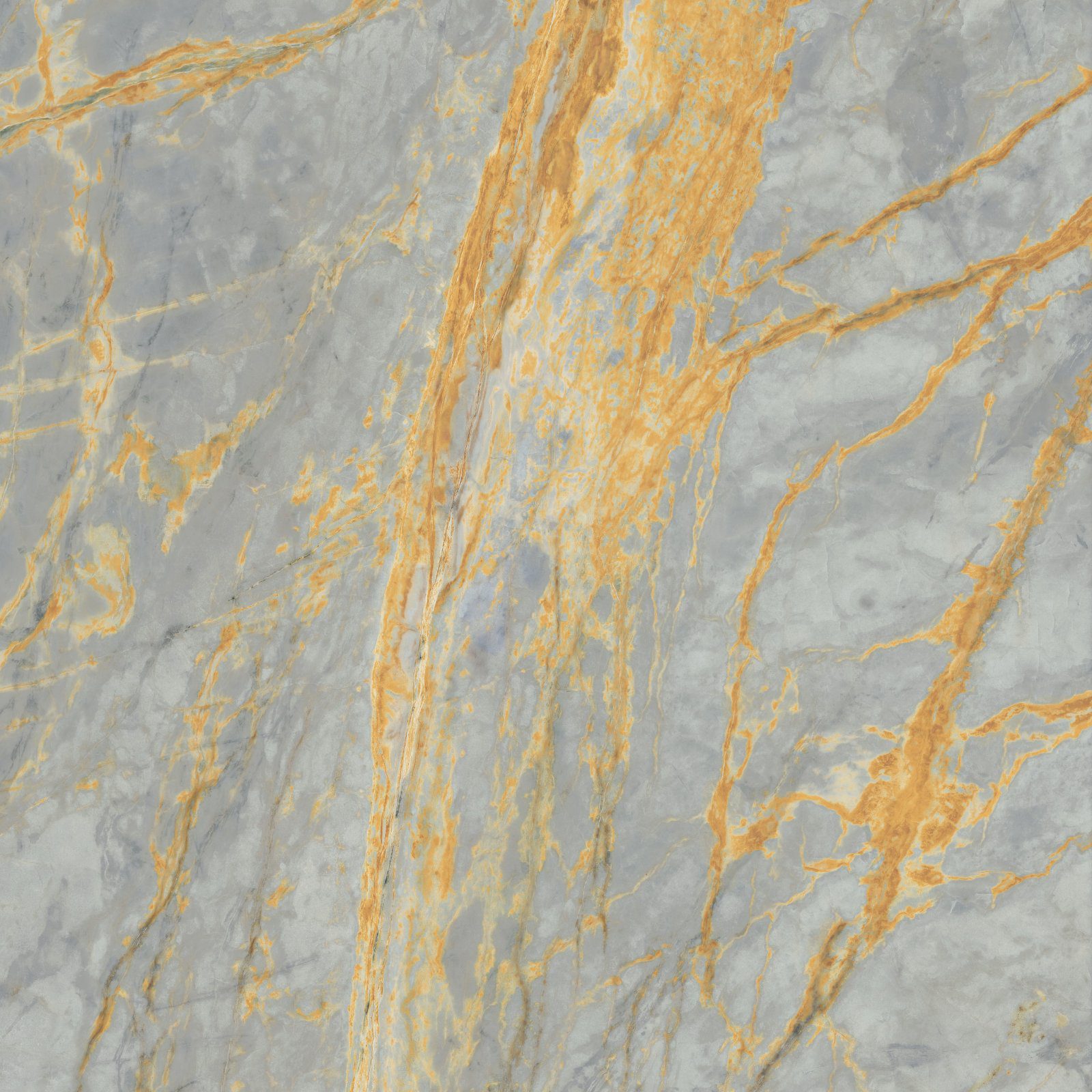 Marble effect porcelain tiles ABK Sensi Signoria Grigio Siena, 120x120 cm, 8.5 mm, polished (lux)