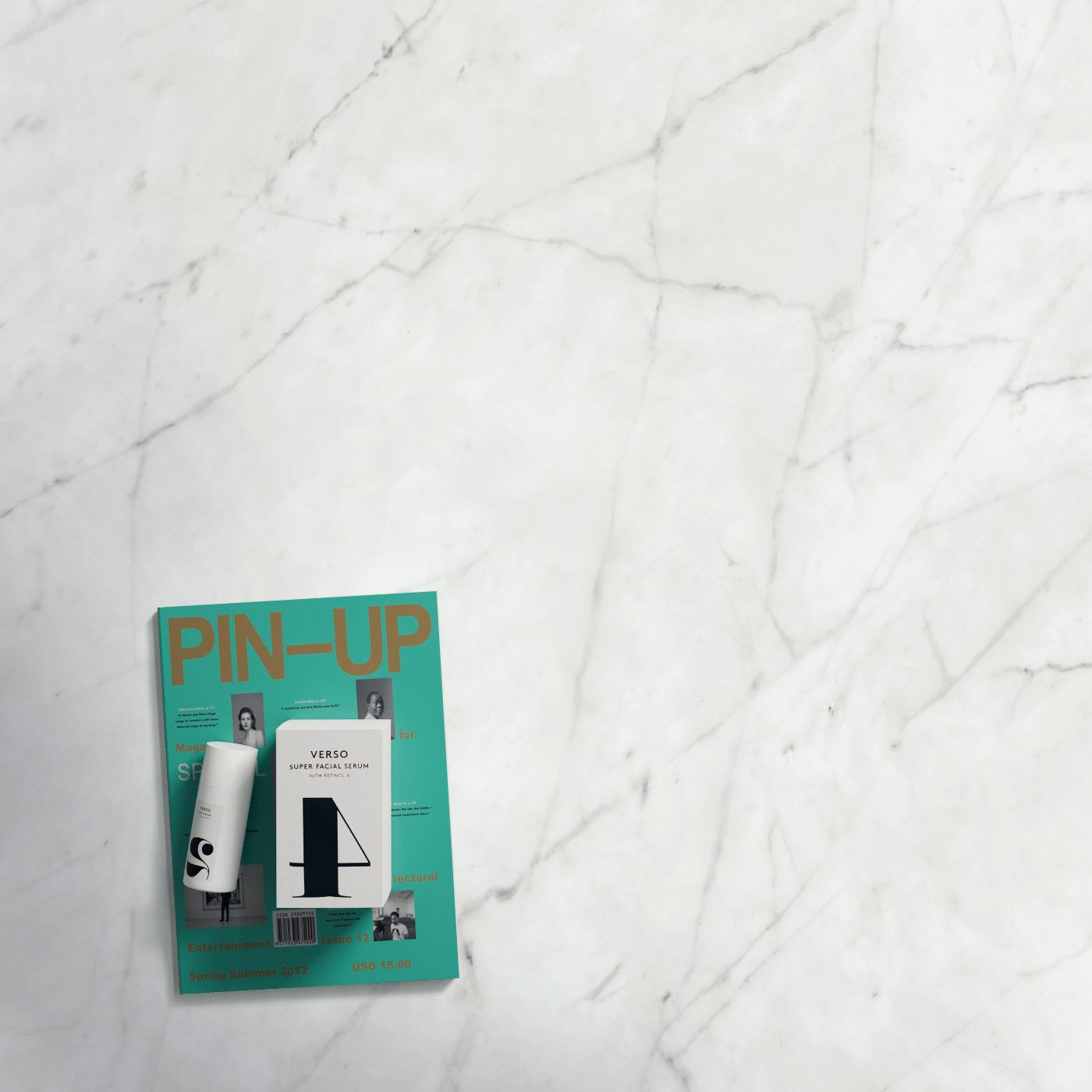 Marble effect porcelain tiles ABK Sensi 900 Carrara, 120x120 cm, 8.5 mm, polished (lux) – 3
