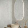 Marble effect porcelain ABK Sensi 900 Carrara – view 5 Marble effect porcelain tiles ABK Sensi 900 Carrara, 120x120 cm, 8.5 mm, polished (lux) – 5