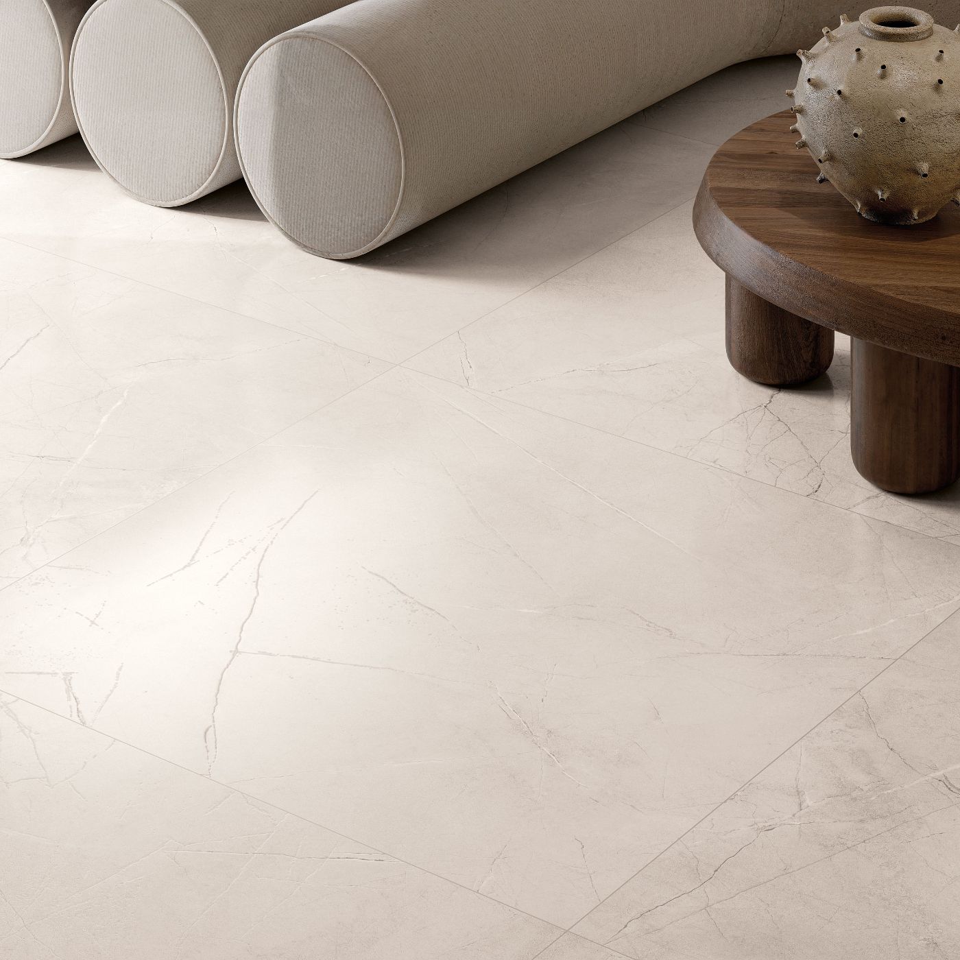 Marble effect porcelain tiles ABK Sensi 900 Pulpis Ivory, 120x120 cm, 8.5 mm, polished (lux) – 3