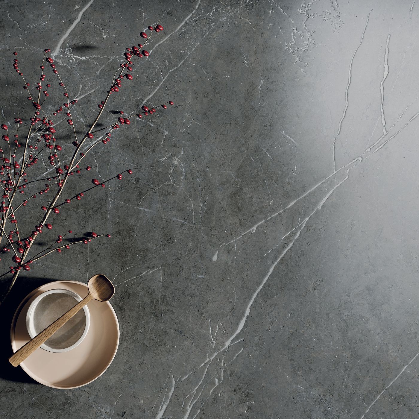 Marble effect porcelain tiles ABK Sensi 900 Stone Grey, 120x120 cm, 8.5 mm, polished (lux) – 4