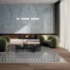 Marble effect porcelain ABK Sensi polished 3D textured (lux 3D) – view 2 Marble effect large porcelain slab ABK Sensi Nuance Deep River bookmatch B, 120x280 cm, 6 mm, polished 3D textured (lux 3D) – 2