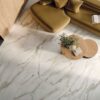 Marble effect ABK Sensi Signoria Calacatta Michelangelo – view 5 Marble effect porcelain tiles ABK Sensi Signoria Calacatta Michelangelo, 120x120 cm, 8.5 mm, polished (lux) – 5